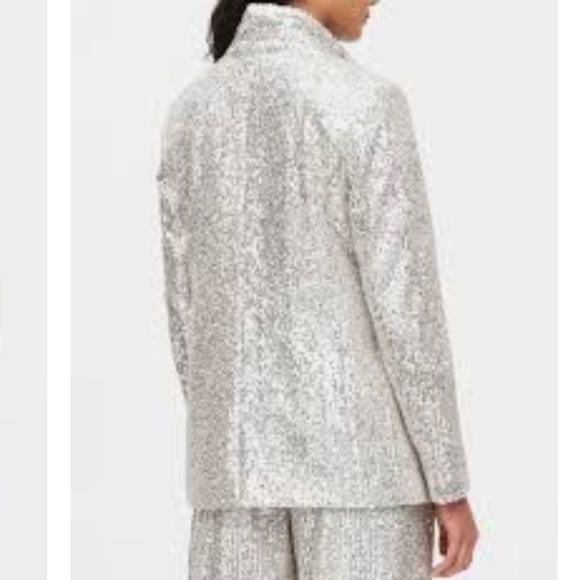 Champagne Soft Sequin Blazer - Picture 3 of 7